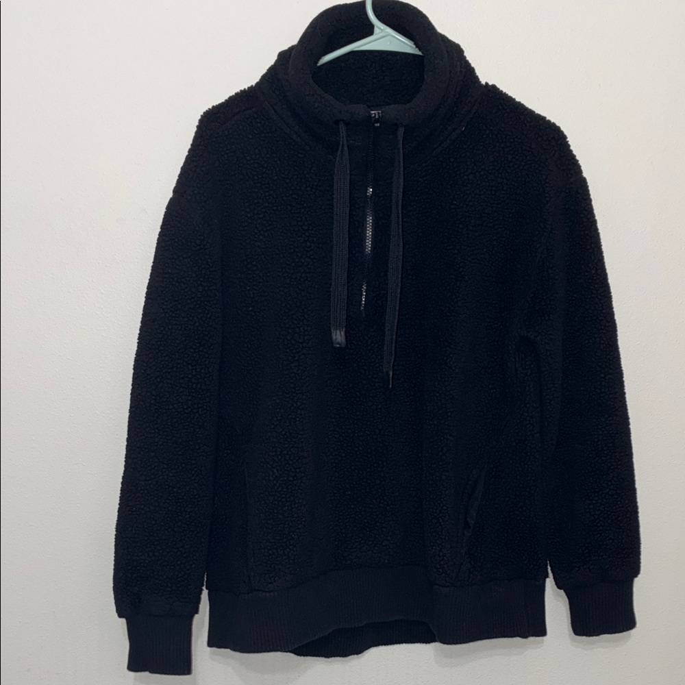 Workshop Republic Sherpa Funnel-Neck Pullover – Black, Women’s M